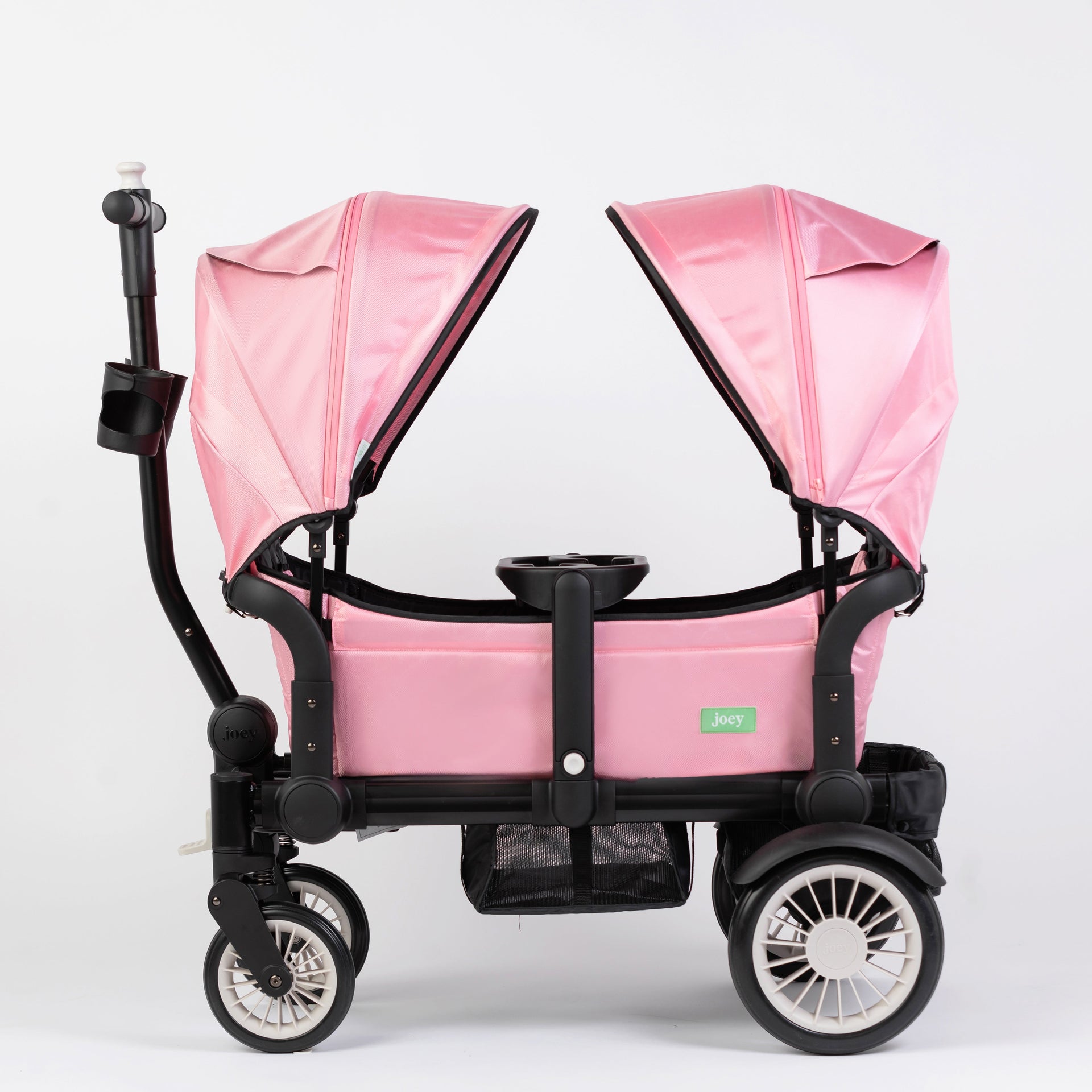 double stroller pink Stroller Wagon for Kids and Toddlers - Canopy Bundle - Cotton Candy Pink